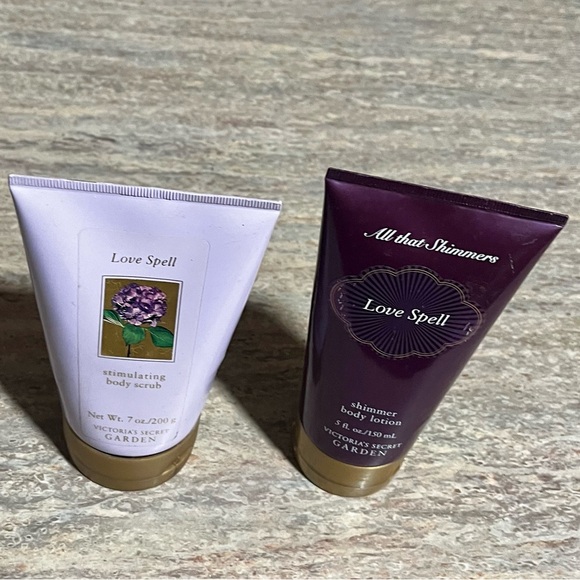 Victoria’s Secret Discontinued Love Spell Shimmer Body Lotion and Body Scrub Set